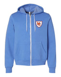 NC Soccer Shield Embroidered (Bella Canvas Full-Zip Hoodie)
