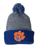 Cougar Paw Embroidered Knit Beanie