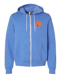 Cougar Paw Embroidered (Bella Canvas Full-Zip Hoodie)