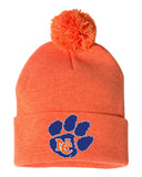 Cougar Paw Embroidered Knit Beanie
