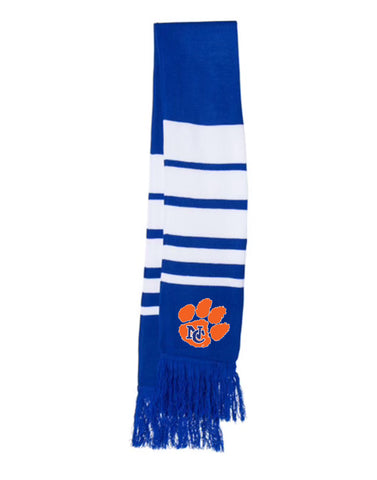 Royal/White Knit Scarf