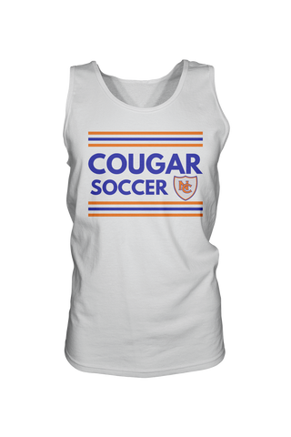 Cougar Soccer (White Badger Racerback Tank)