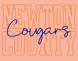 Newton County Cougars (Comfort Colors Hoodie *NO POCKET*)