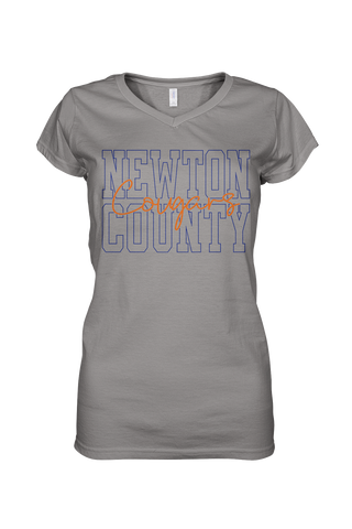 Newton County Cougars (Bella Canvas V-Neck)