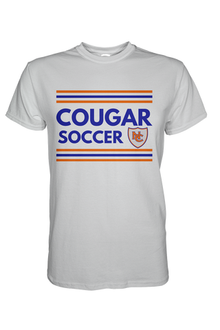 Cougar Soccer (White Bella Canvas)