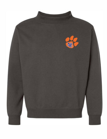 Cougar Paw Mock Neck Sweatshirt